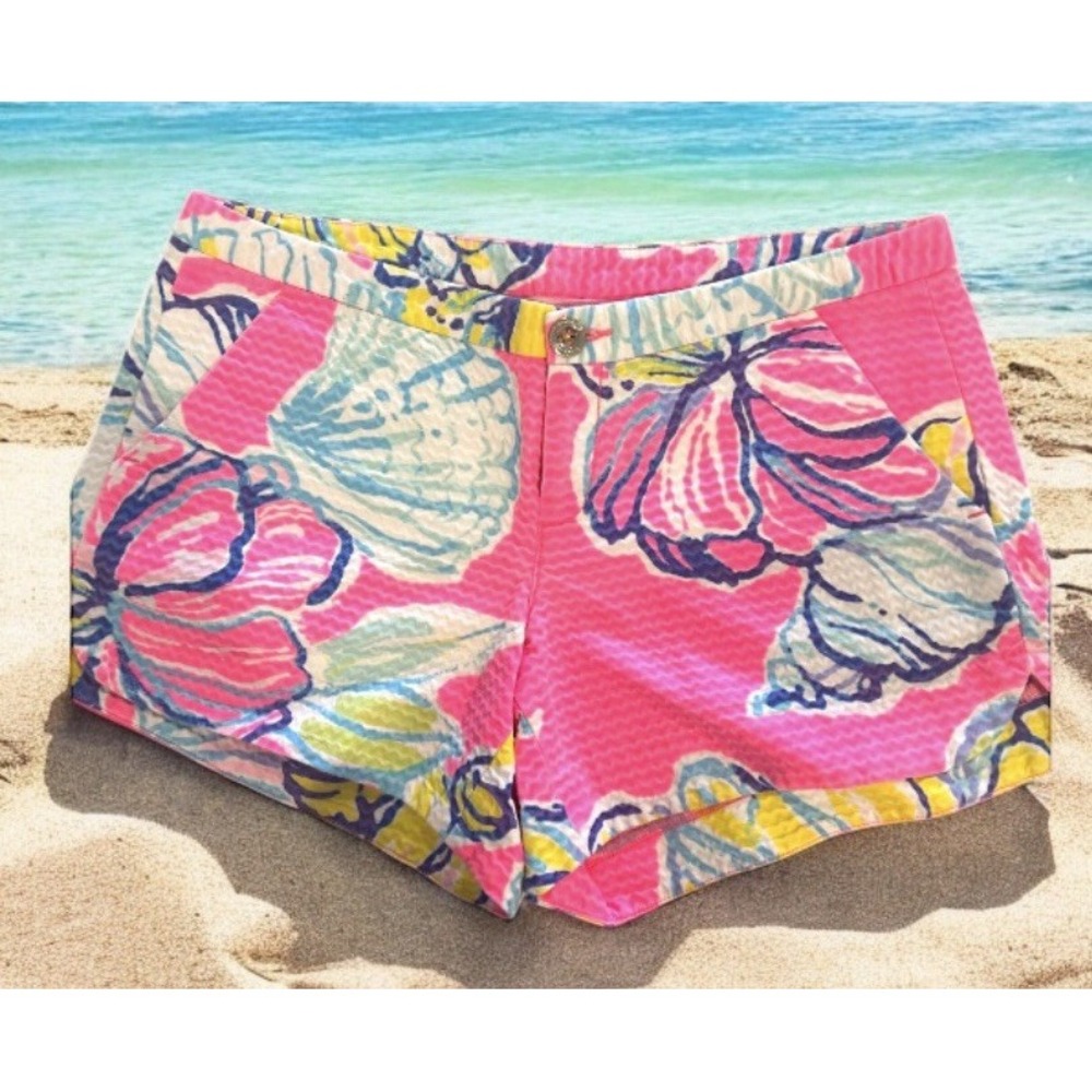 Lilly Pulitzer Women's Size 00 XS  Adie Swept By The Tide Shorts Cruise Vacation
